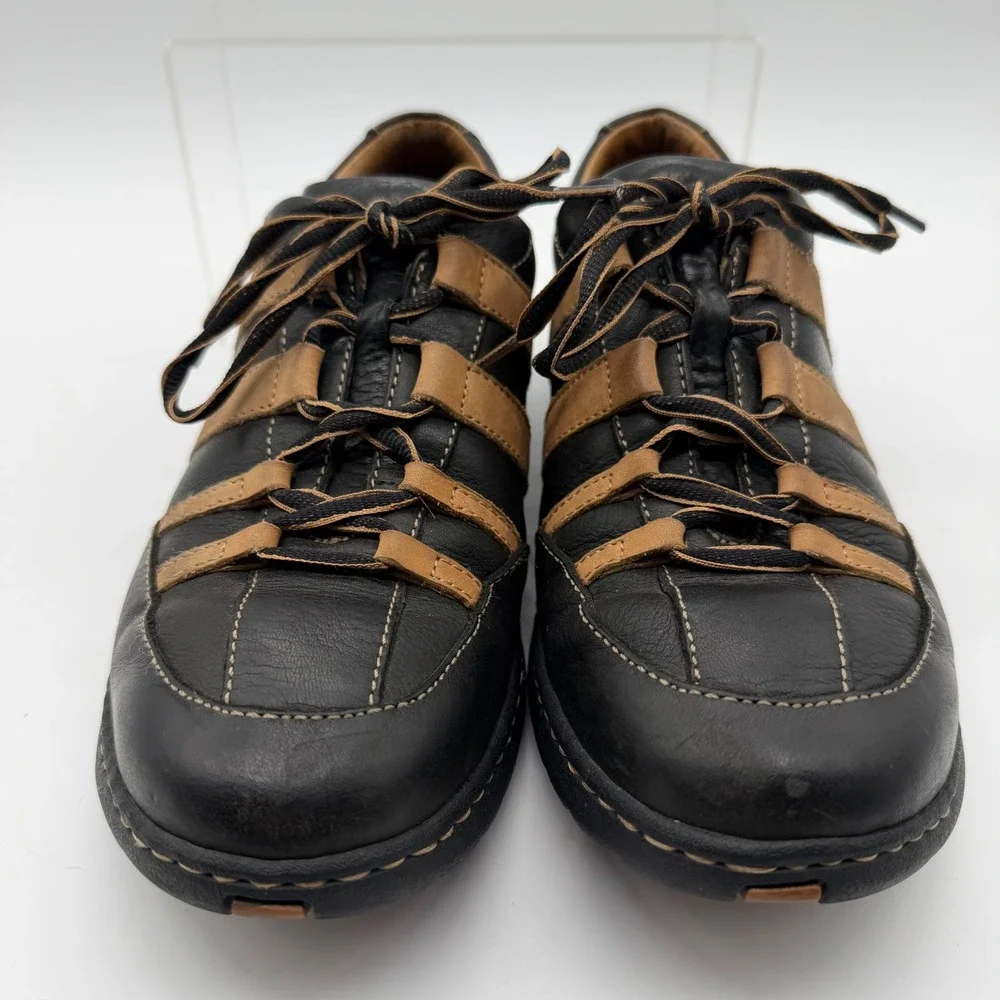 Born Black Brown Leather Comfort Oxford 10.5 Casual Normcore Y2K Minimalist